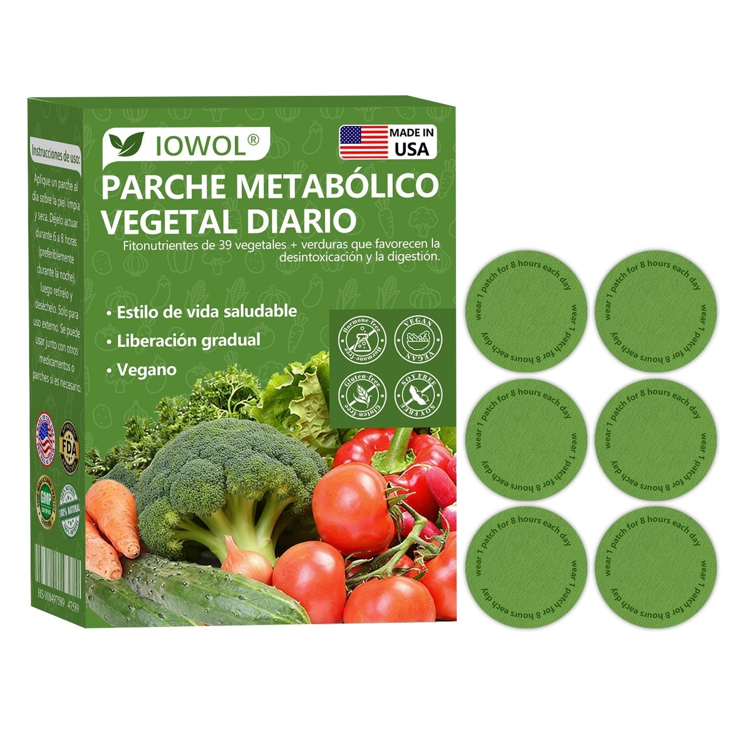 50%🥦𝐓𝐢𝐞𝐧𝐝𝐚 𝐎𝐟𝐢𝐜𝐢𝐚𝐥 |  𝐈𝐎𝐖𝐎𝐋® 𝐏𝐚𝐫𝐜𝐡𝐞𝐬 𝐌𝐞𝐭𝐚𝐛ó𝐥𝐢𝐜𝐨𝐬 𝐃𝐢𝐚𝐫𝐢𝐨𝐬 𝐜𝐨𝐧 𝐞𝐱𝐭𝐫𝐚𝐜𝐭𝐨𝐬 𝐨𝐫𝐠á𝐧𝐢𝐜𝐨𝐬 𝐝𝐞 𝟑𝟗 𝐯𝐞𝐫𝐝𝐮𝐫𝐚𝐬 𝐲 𝐡𝐨𝐣𝐚𝐬 𝐯𝐞𝐫𝐝𝐞𝐬 𝐩𝐚𝐫𝐚 𝐝𝐞𝐬𝐢𝐧𝐭𝐨𝐱𝐢𝐜𝐚𝐜𝐢ó𝐧, 𝐝𝐢𝐠𝐞𝐬𝐭𝐢ó𝐧, 𝐫𝐞𝐢𝐧𝐢𝐜𝐢𝐨 𝐦𝐞𝐭𝐚𝐛ó𝐥𝐢𝐜𝐨 𝐲 𝐞𝐧𝐞𝐫𝐠í𝐚 𝐝𝐮𝐫𝐚𝐧𝐭𝐞 𝐭𝐨𝐝𝐨 𝐞𝐥 𝐝í𝐚.