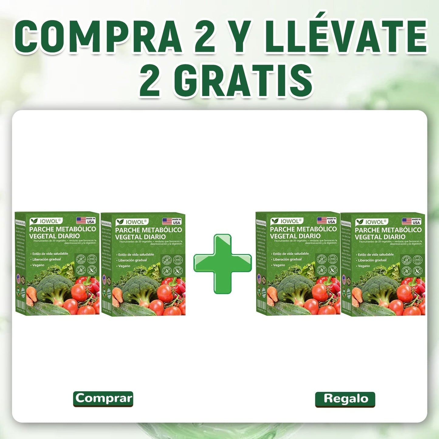 50%🥦𝐓𝐢𝐞𝐧𝐝𝐚 𝐎𝐟𝐢𝐜𝐢𝐚𝐥 |  𝐈𝐎𝐖𝐎𝐋® 𝐏𝐚𝐫𝐜𝐡𝐞𝐬 𝐌𝐞𝐭𝐚𝐛ó𝐥𝐢𝐜𝐨𝐬 𝐃𝐢𝐚𝐫𝐢𝐨𝐬 𝐜𝐨𝐧 𝐞𝐱𝐭𝐫𝐚𝐜𝐭𝐨𝐬 𝐨𝐫𝐠á𝐧𝐢𝐜𝐨𝐬 𝐝𝐞 𝟑𝟗 𝐯𝐞𝐫𝐝𝐮𝐫𝐚𝐬 𝐲 𝐡𝐨𝐣𝐚𝐬 𝐯𝐞𝐫𝐝𝐞𝐬 𝐩𝐚𝐫𝐚 𝐝𝐞𝐬𝐢𝐧𝐭𝐨𝐱𝐢𝐜𝐚𝐜𝐢ó𝐧, 𝐝𝐢𝐠𝐞𝐬𝐭𝐢ó𝐧, 𝐫𝐞𝐢𝐧𝐢𝐜𝐢𝐨 𝐦𝐞𝐭𝐚𝐛ó𝐥𝐢𝐜𝐨 𝐲 𝐞𝐧𝐞𝐫𝐠í𝐚 𝐝𝐮𝐫𝐚𝐧𝐭𝐞 𝐭𝐨𝐝𝐨 𝐞𝐥 𝐝í𝐚.