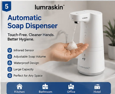 5. 𝐥𝐮𝐦𝐫𝐚𝐬𝐤𝐢𝐧™ Automatic Soap Dispenser