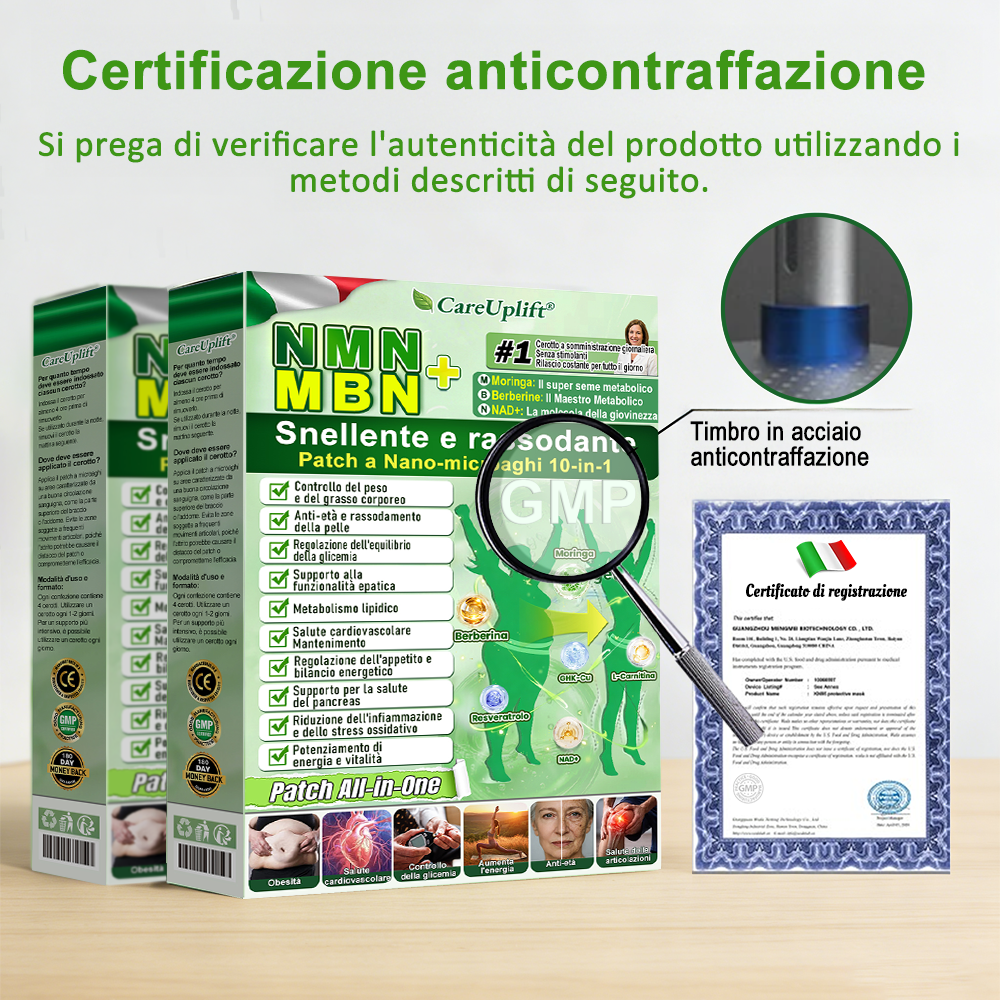 80% off | CareUplift® NMN&MBN × GHK-CU Copper Peptide 10-in-1 Micro-Needle Patch